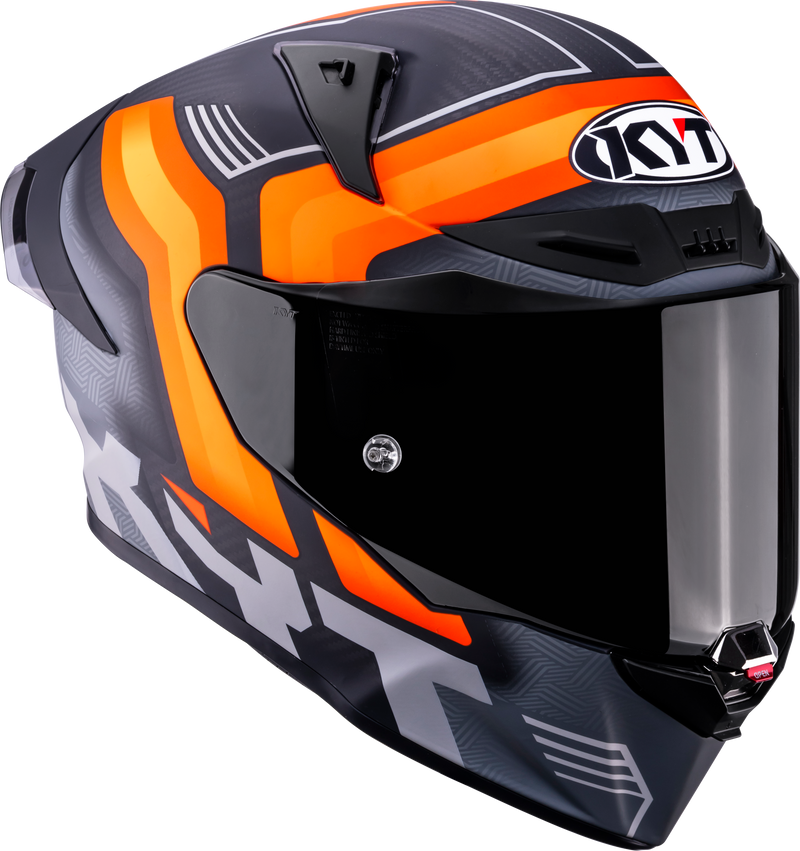 KYT R1R full-face helmet carbon accelerator matte orange Y6R10001