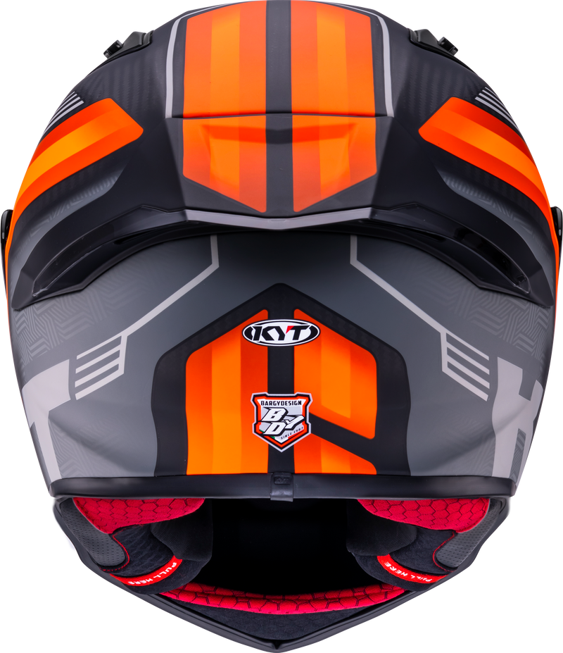 KYT R1R full-face helmet carbon accelerator matte orange Y6R10001