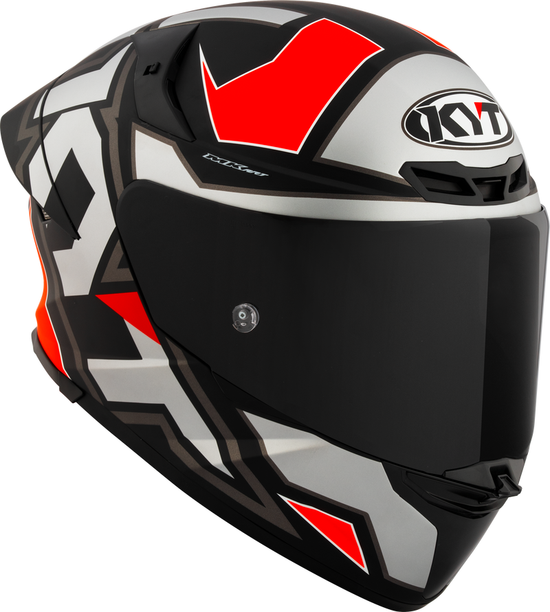 KYT TT-Revo full-face helmet in Electron Grey Red Matt finish, part Y6TR0006
