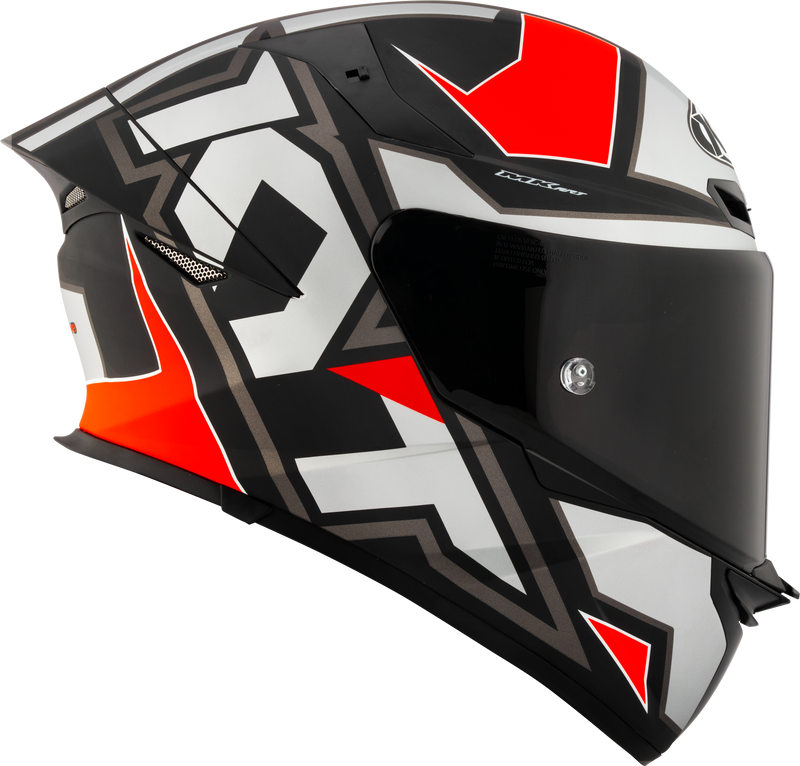KYT TT-Revo full-face helmet in Electron Grey Red Matt finish, part Y6TR0006
