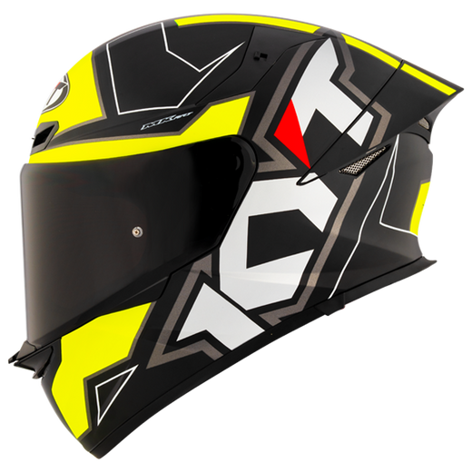 KYT TT-Revo Helmet Electron Black Yellow Matt Y6TR0007