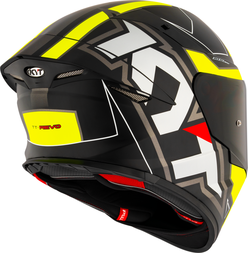 KYT TT-Revo full-face helmet Electron Black Yellow Matt Y6TR0007