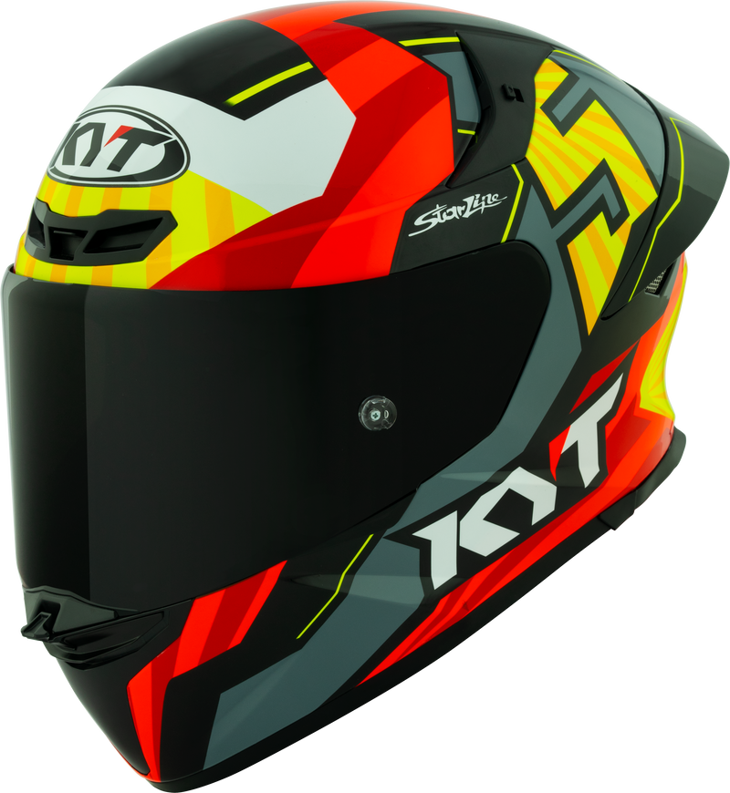 KYT TT-Revo full-face helmet in Flux graphic finish