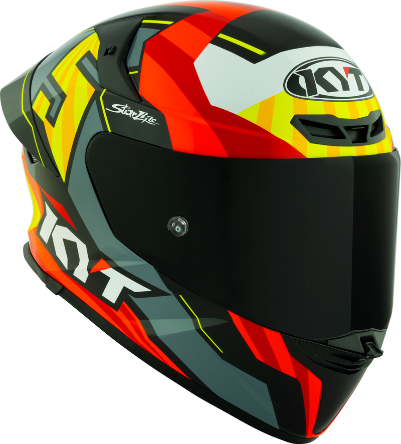 KYT TT-Revo full-face helmet in Flux graphic finish