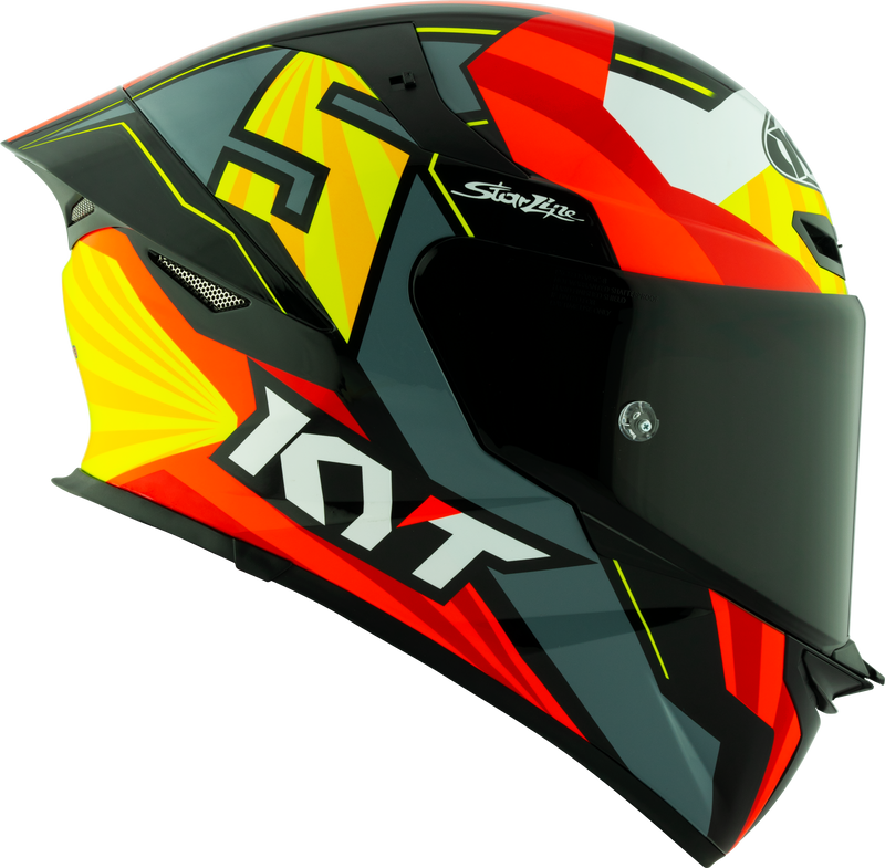 KYT TT-Revo full-face helmet in Flux graphic finish
