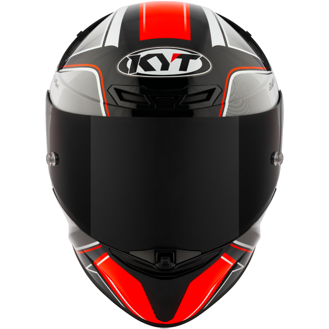 KYT TT-Revo full-face helmet in Tourist Red Fluo finish, part Y6TR0012