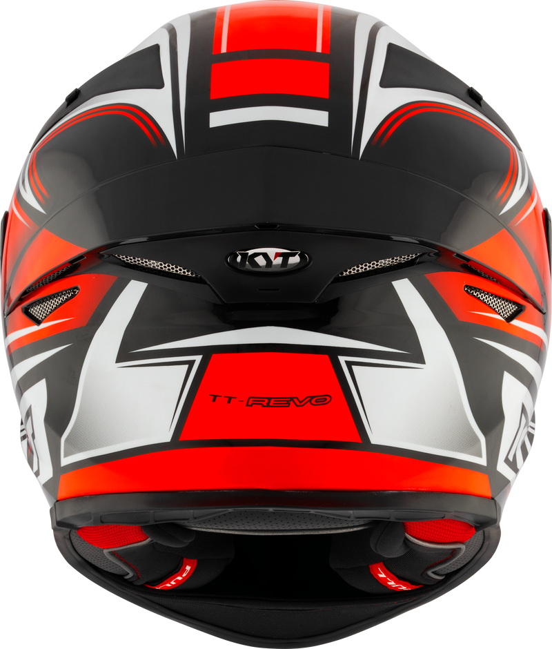 KYT TT-Revo full-face helmet in Tourist Red Fluo finish, part Y6TR0012