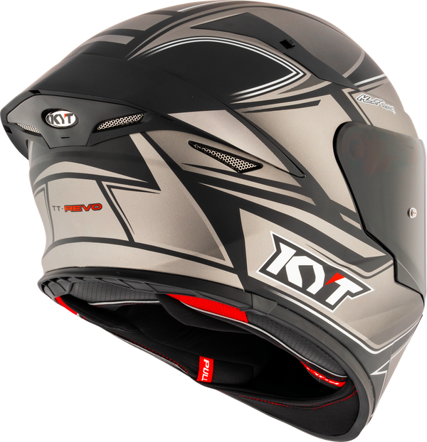KYT TT-Revo full-face helmet in Tourist Matt Cool Grey finish