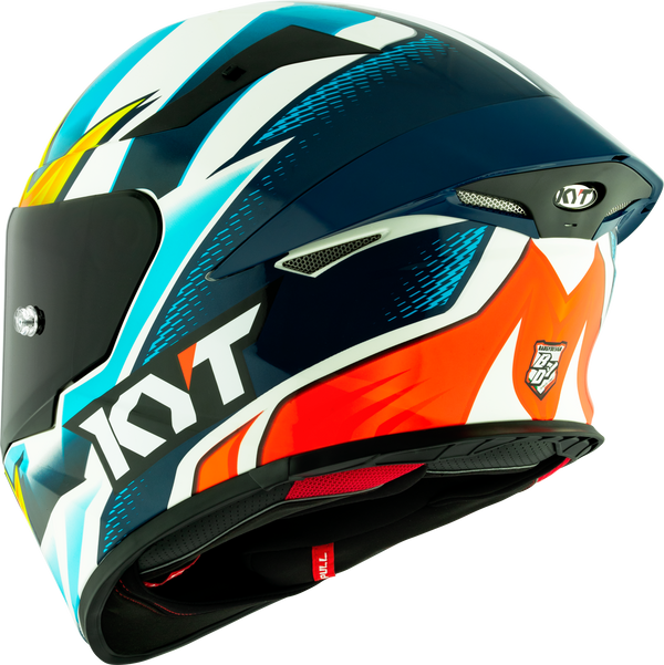 KYT TT-Revo full-face helmet in Leandro Tati Mercado Replica gloss livery