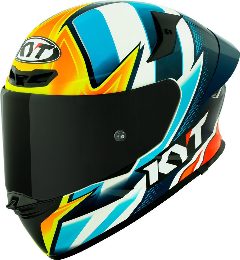 KYT TT-Revo full-face helmet in Leandro Tati Mercado Replica gloss livery