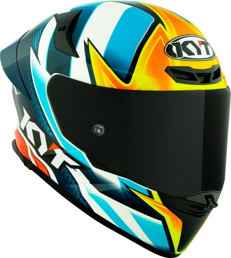 KYT TT-Revo full-face helmet in Leandro Tati Mercado Replica gloss livery