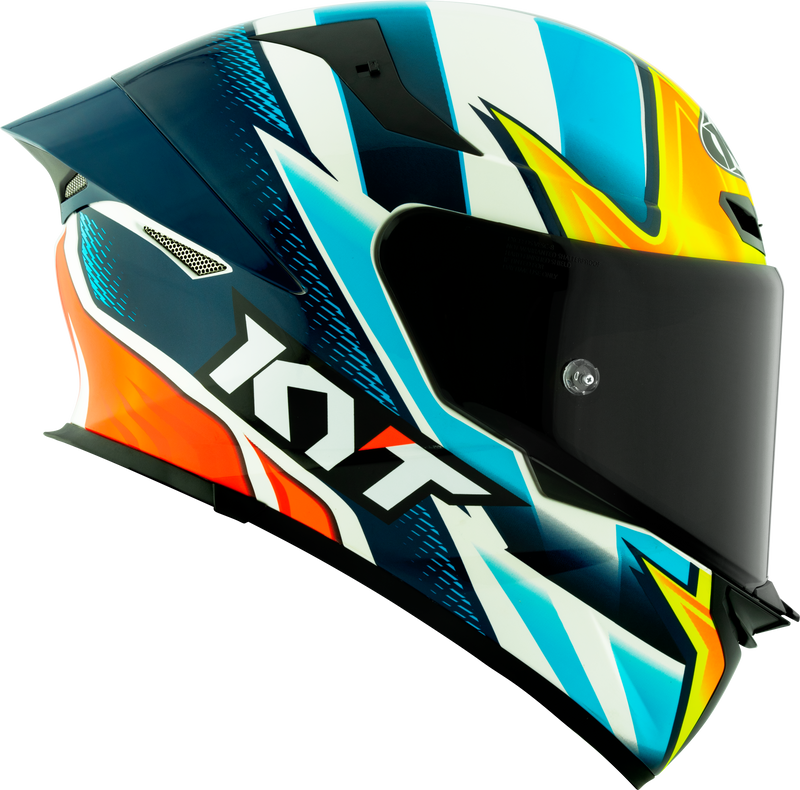 KYT TT-Revo full-face helmet in Leandro Tati Mercado Replica gloss livery