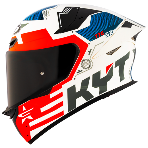 KYT TT-Revo Helmet Fuselage Red - Full-Face Street Helmet Y6TR0020