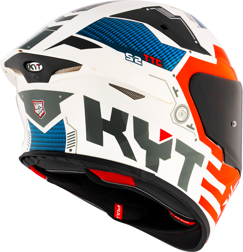 KYT TT-Revo full-face helmet in Fuselage Red — part Y6TR0020