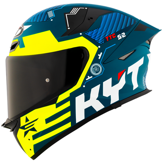 KYT TT-Revo Helmet Fuselage Yellow Matt Y6TR0021