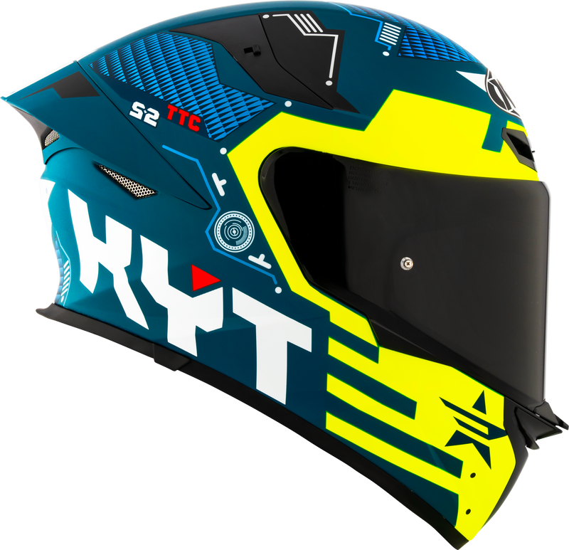 KYT TT-Revo full-face helmet in Fuselage Yellow Matt finish