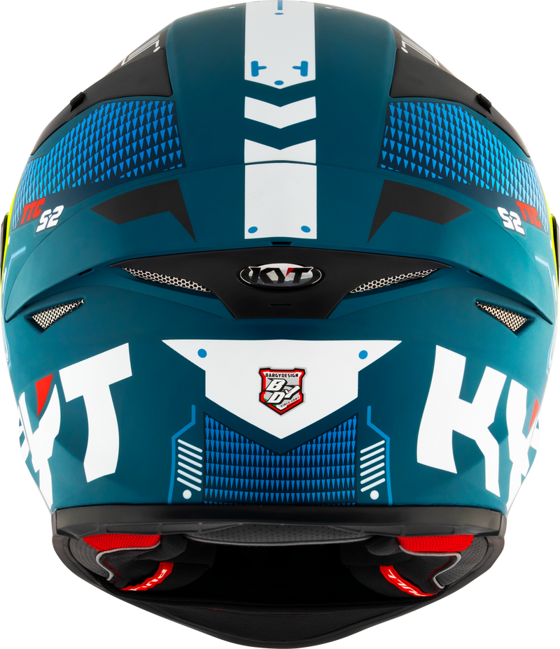 KYT TT-Revo full-face helmet in Fuselage Yellow Matt finish