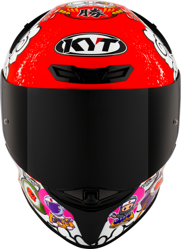 KYT TT-Revo full-face helmet in Sushi Time gloss graphic finish