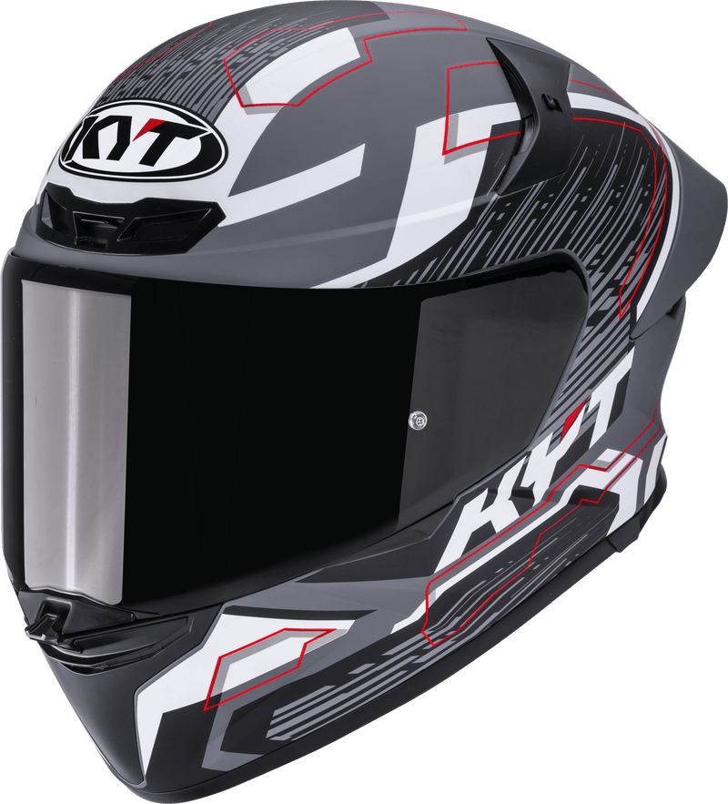 KYT TT-Revo full-face helmet in Speeding Matt Grey finish, part Y6TR0052