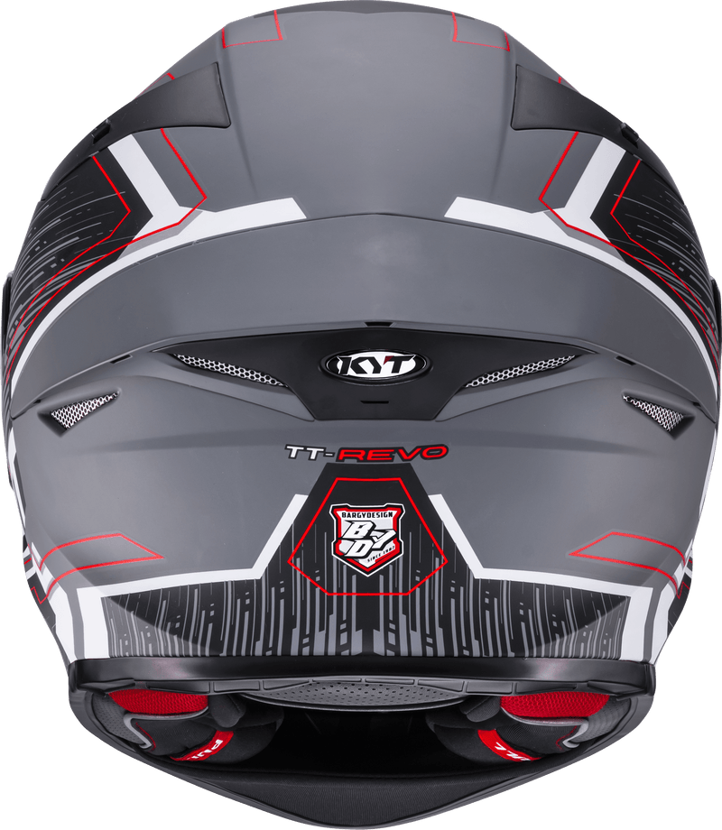 KYT TT-Revo full-face helmet in Speeding Matt Grey finish, part Y6TR0052