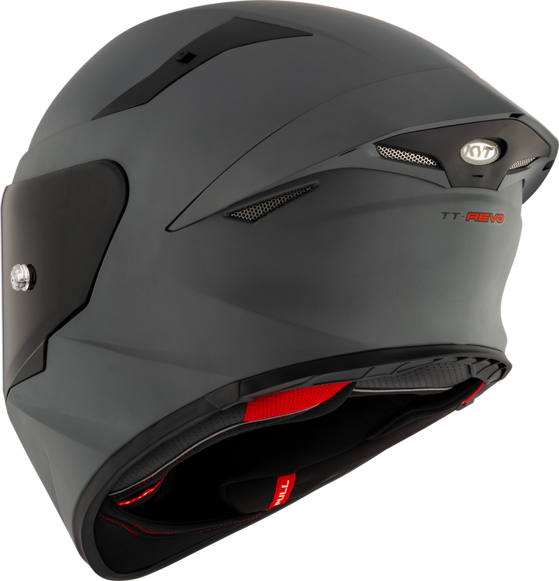 KYT TT-Revo full-face helmet in matte anthracite grey — part number Y6TR00X1