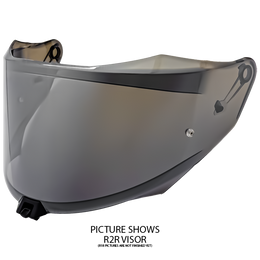 KYT R1R Iridium Mirrored Silver Visor YAR10VA0