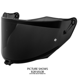 KYT R1R Visor Dark Tint / Black YAR10VS0
