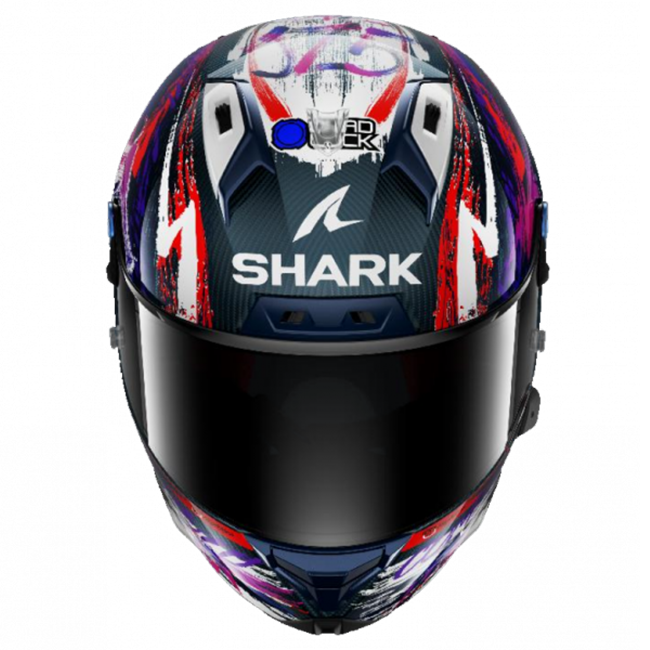 Shark Aeron GP FIM Racing helmet Johann Zarco Signature Replica 2025 violet matte carbon