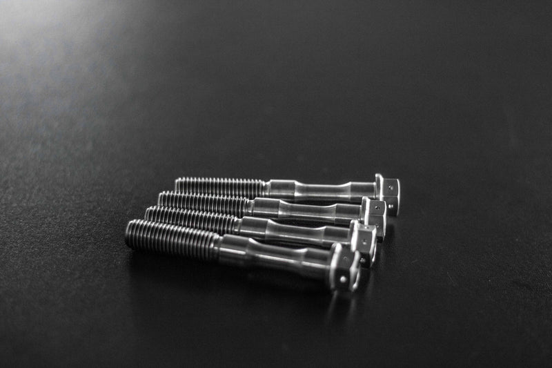 TGP MotoRacing titanium brake caliper bolt kit for Ducati Panigale 899 – natural titanium finish