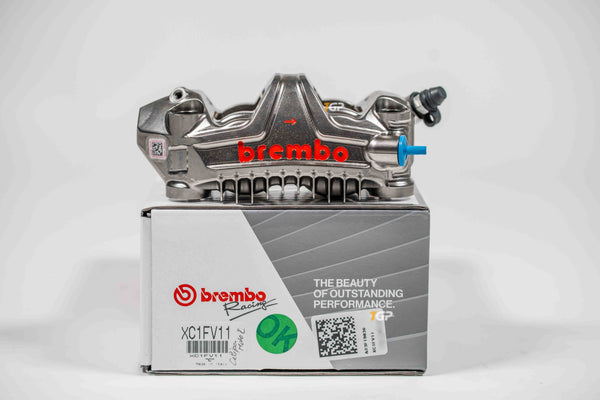 Brembo Racing Moto2 2024 P4/34-38 monoblock right brake caliper 108mm XC1FV11 nickel-plated