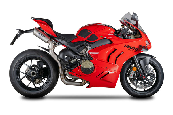 Spark Grid-O titanium half-system exhaust on Ducati Panigale V4/S/R, part GDU8839