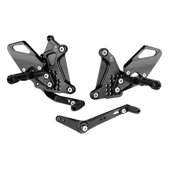 Bonamici Racing CF01 adjustable rearsets for CFMOTO SR-R 675 (2025-2026)