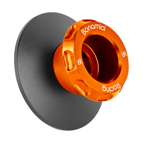Bonamici Racing SCR10F evo racing paddock stand spools m10x1.25 for CFMOTO SR-R 675 (2025-2026) – Orange
