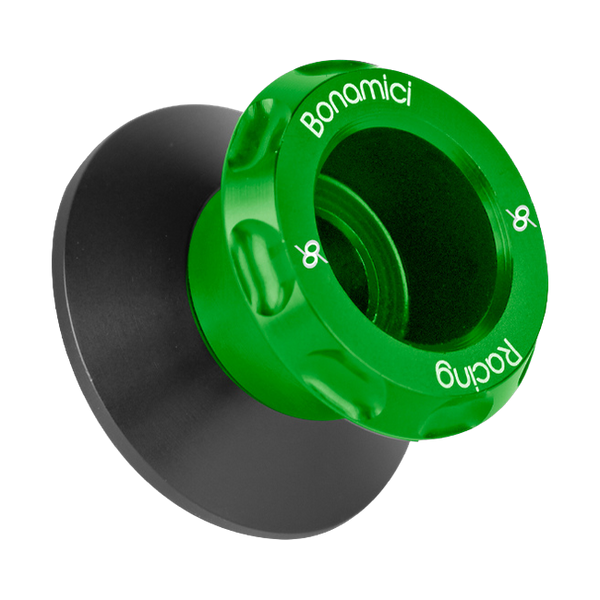 Bonamici Racing SCS10F evo paddock stand spools m10x1.25 for CFMOTO SR-R 675 (2025-2026) – Green