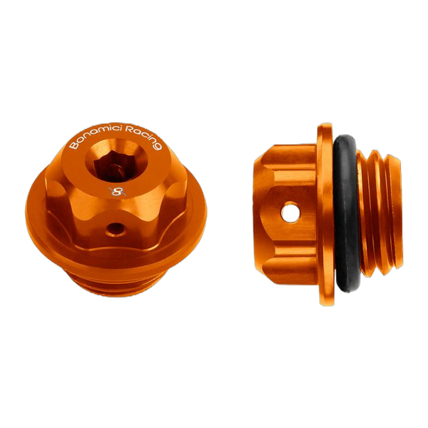 Bonamici Racing T003 oil filler cap m19.5x2.5 for CFMOTO SR-R 675 (2025-2026) – Orange