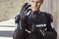 Spidi Carbo 5 sport motorcycle leather gloves men's black
