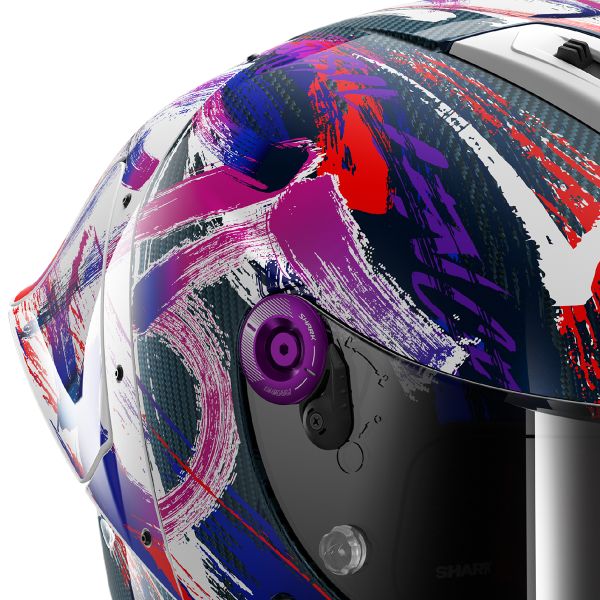 Shark Aeron GP FIM Racing helmet Johann Zarco Signature Replica 2025 violet matte carbon