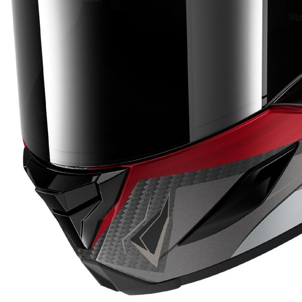Shark Aeron RS Mekarium DRS full-face helmet in red and silver