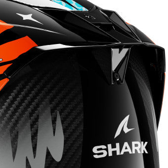 Shark Aeron Speed-Fancy DWO full-face helmet in white and orange