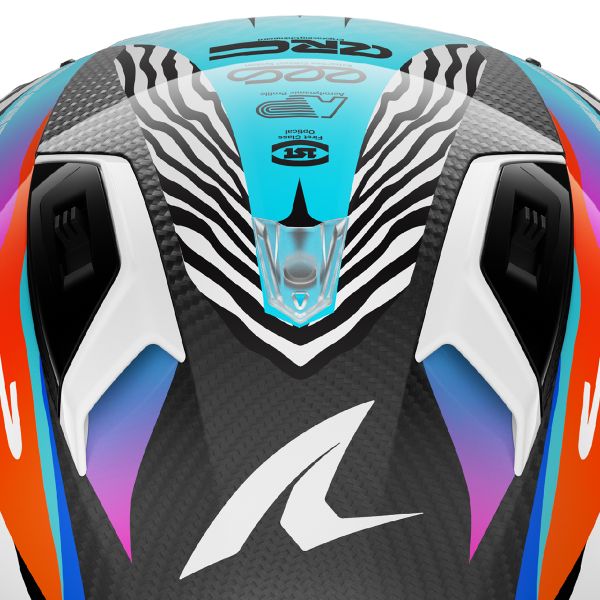 Shark Aeron Speed-Fancy DWO full-face helmet in white and orange