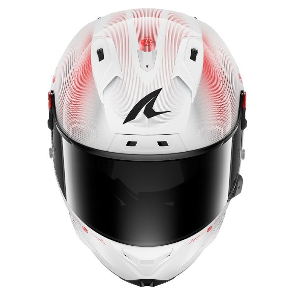Shark Aeron full-face helmet in Speed-Tech DWR white and red livery