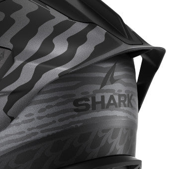 Shark Skwal Cup Speed-Fancy KAS HE6515 full-face helmet in matte silver and anthracite