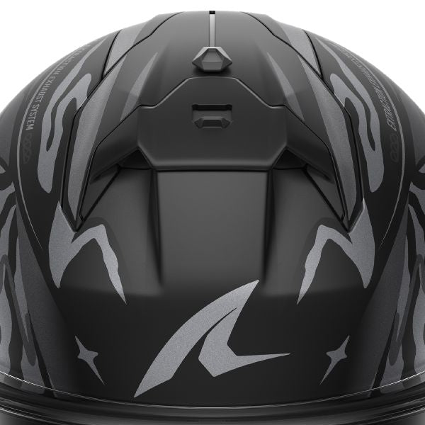 Shark Skwal Cup Speed-Fancy KAS HE6515 full-face helmet in matte silver and anthracite