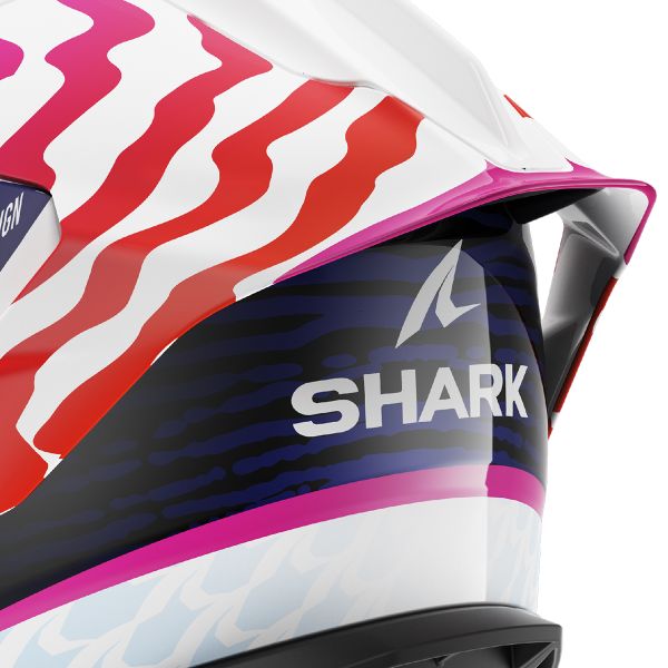 Shark Skwal Cup Speed-Fancy WKO HE6514 full-face helmet in white and orange