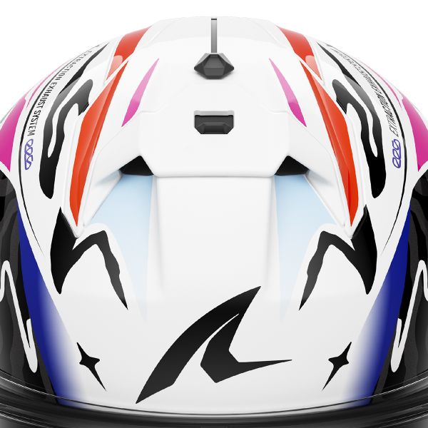 Shark Skwal Cup Speed-Fancy WKO HE6514 full-face helmet in white and orange