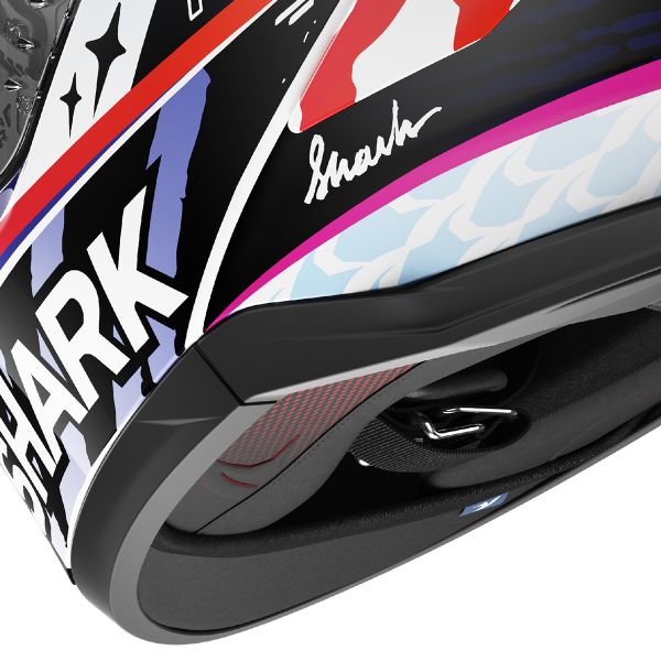 Shark Skwal Cup Speed-Fancy WKO HE6514 full-face helmet in white and orange
