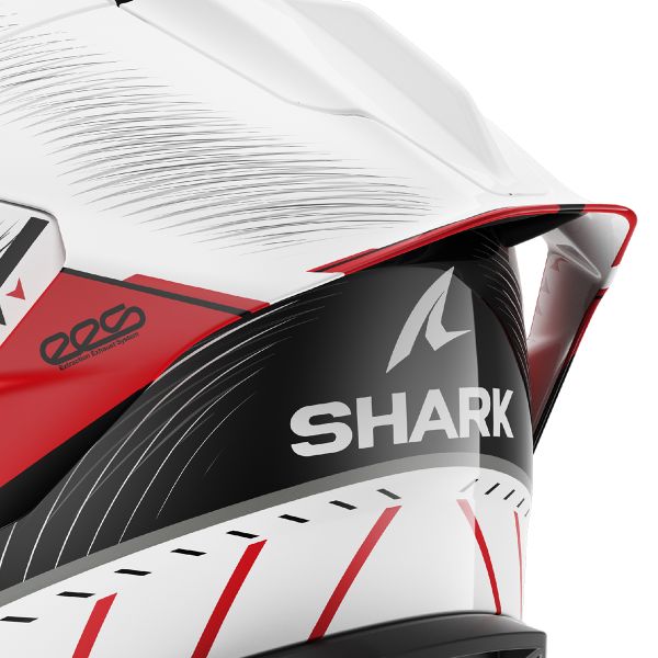Shark Skwal Cup Speed-Tech WRK full-face helmet in white and red