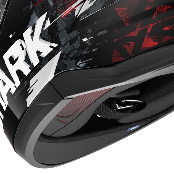 Shark Skwal Cup Speed-Vib KRS full-face helmet in red and silver — HE6510