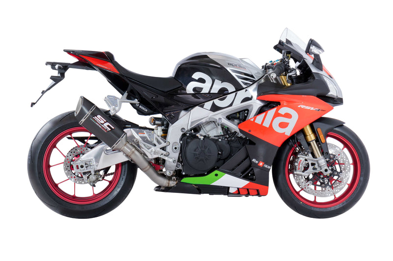 SC-Project SC1-R slip-on silencer for Aprilia RSV4 RR RF 2018-2020 titanium carbon