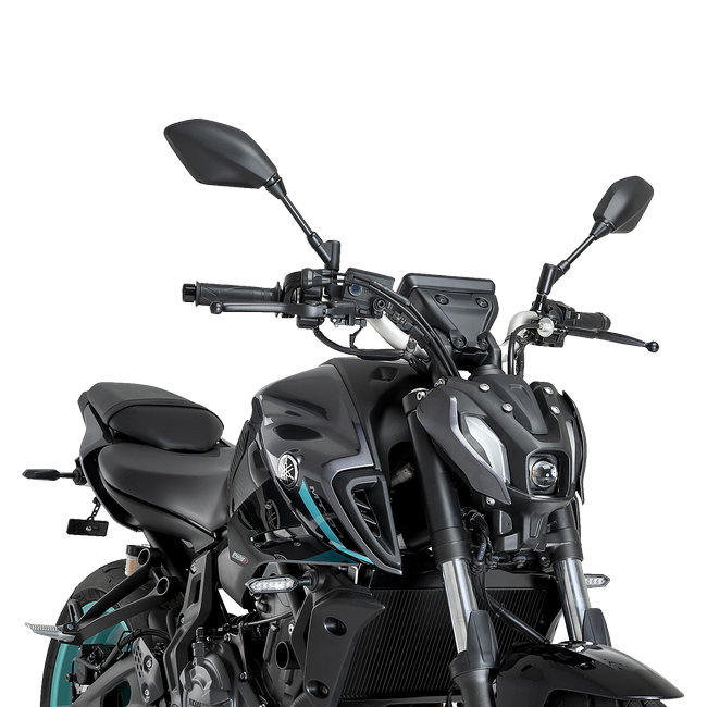 Puig D12 Aerodynamic Spoilers for Yamaha MT-07 (2021–2024) – Black (am Motorrad)